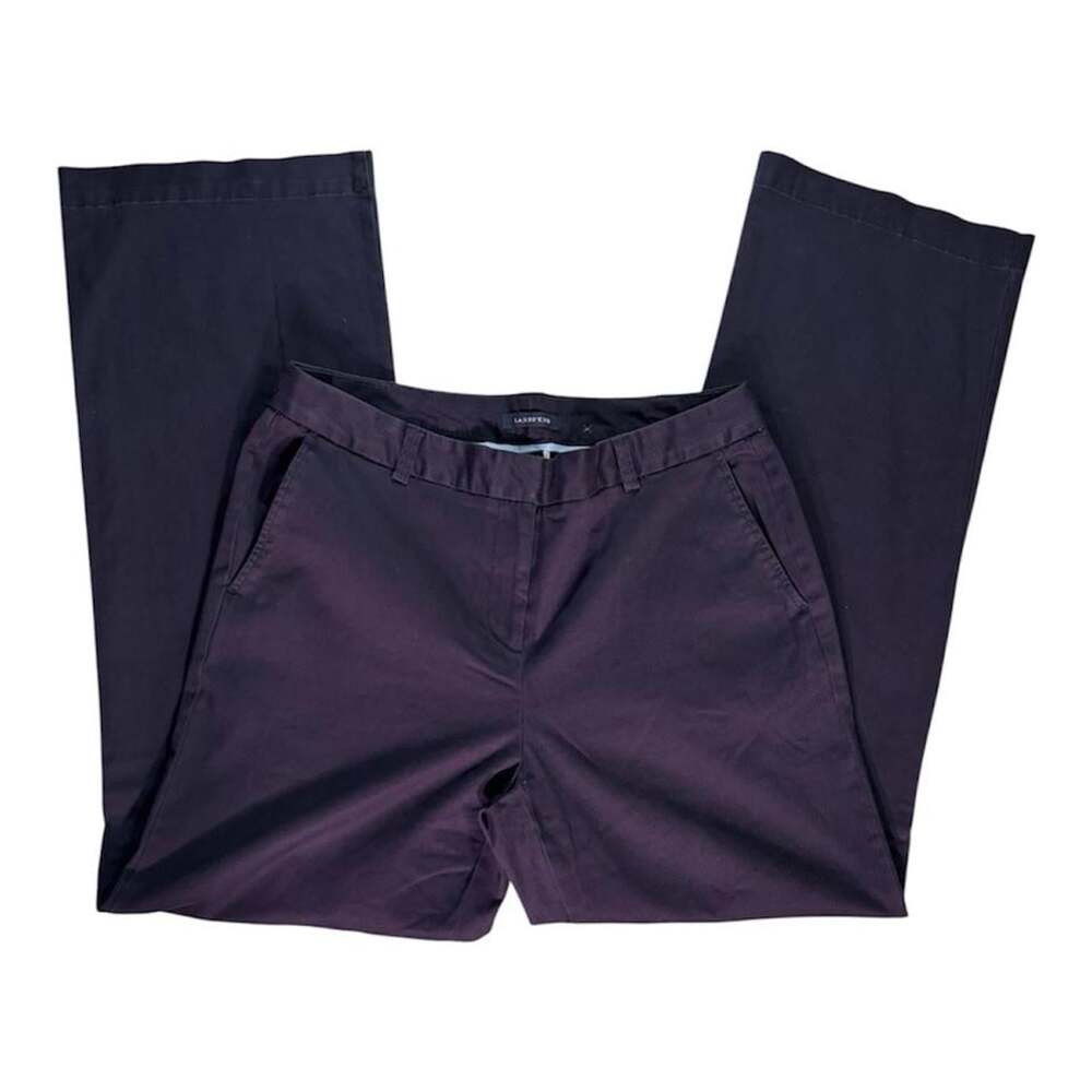 Lands' End Women's Purple and Black Trousers